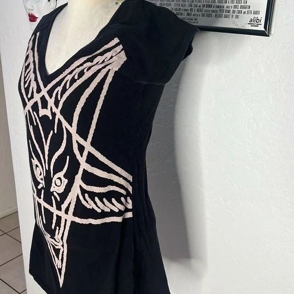 ๐ Kreepsville666 Baphomet Gothic Body Con Dress! ๐ค - Picture 3 of 8